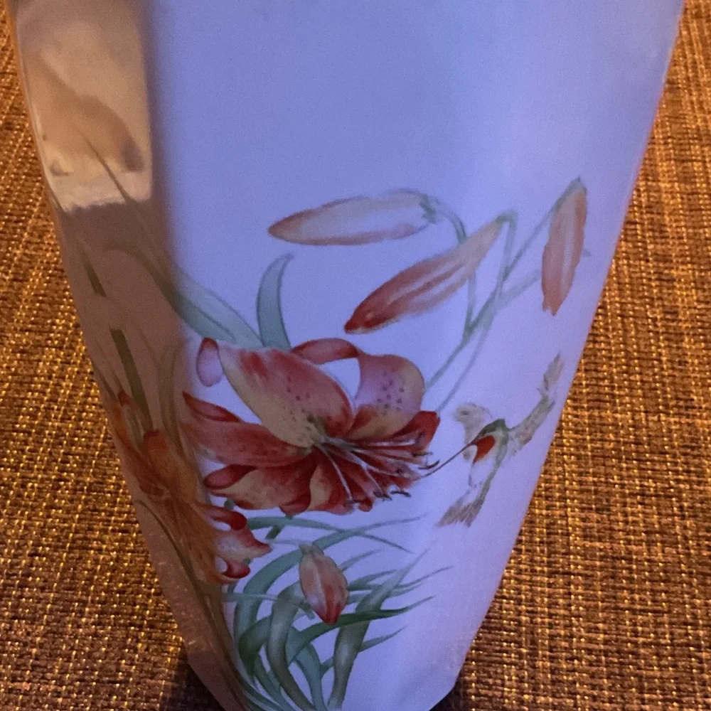 Elegant Floral Ceramic Vase